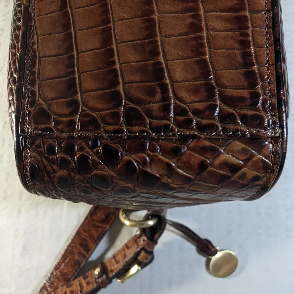 Brahmin 3-compartment Shoulder Bag Brown - Picture 3 of 8